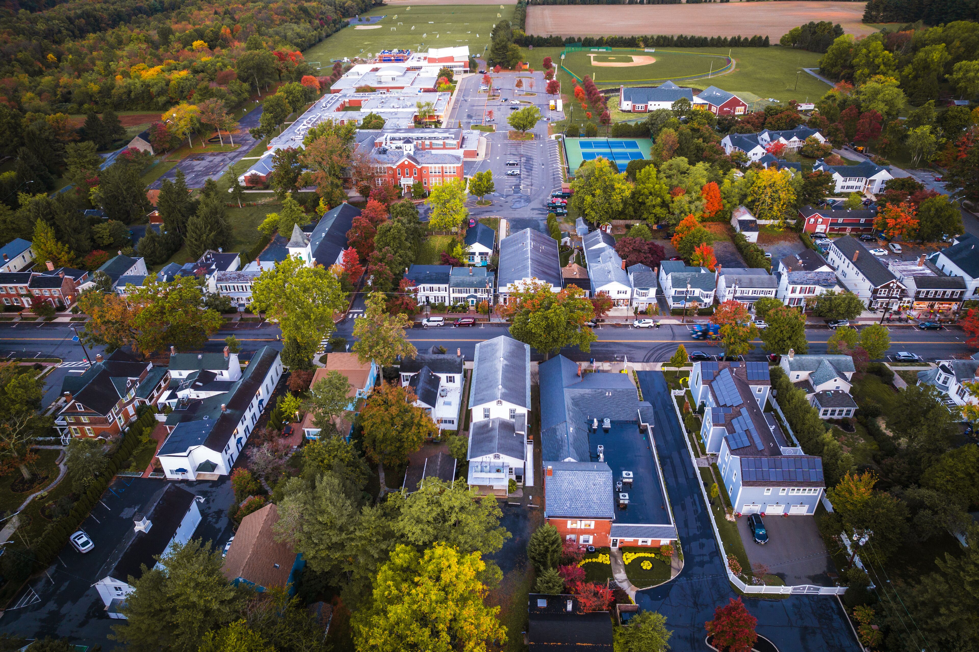 Drone of Autumn in Princeton