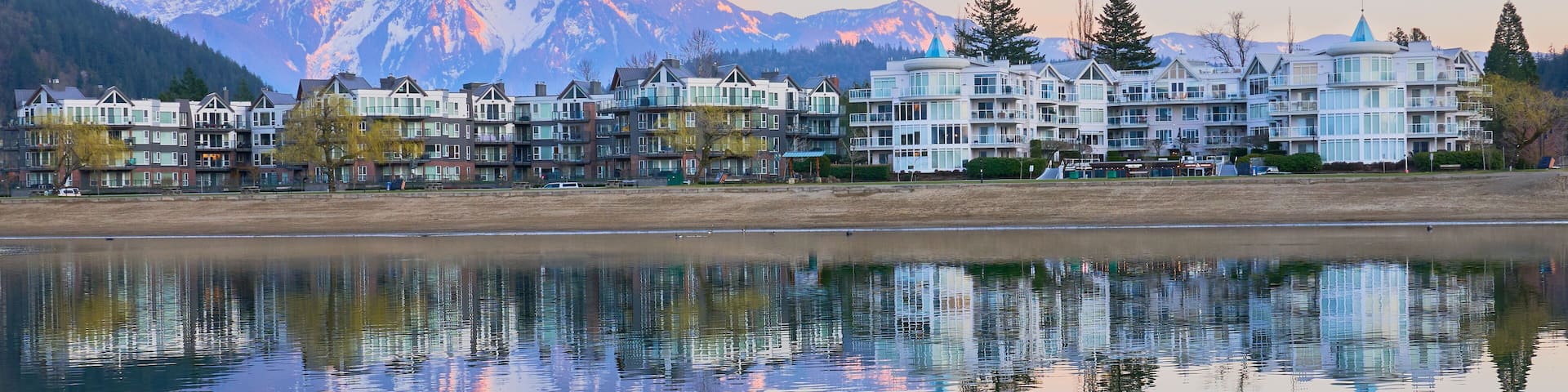 Sunset at Harrison Hot Springs Resort
