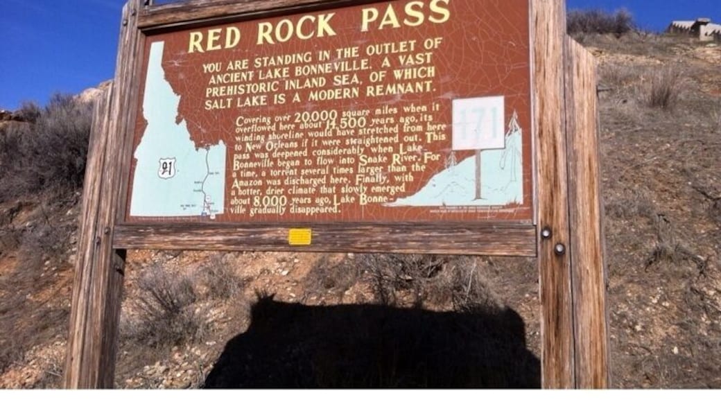 The place that lake bonneville drained from