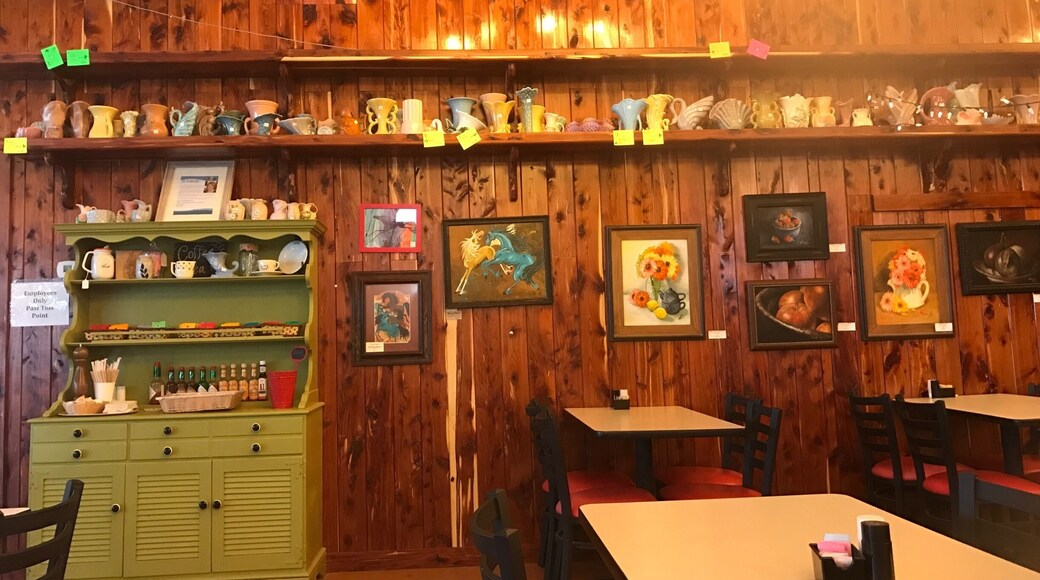 Drinking coffee and conference call in this beautiful local good/Cafe shop in Elgin,Tx