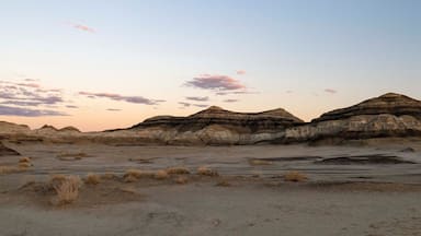 Bisti Badlands rock formation sunset