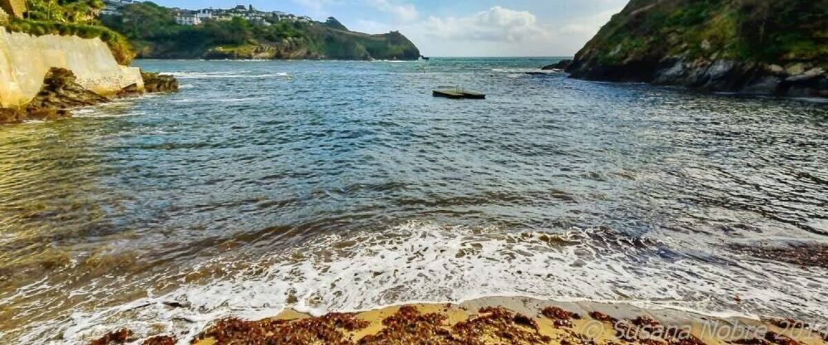 Readymoney Cove is a south-east facing sandy beach to the south of the harbour town of Fowey. It is sheltered by cliffs close to the mouth of the River Fowey Estuary and bounded, on one side, by the medieval town of Fowey and, on the other, by St Catherine's Castle.  The beach can be covered during spring tides. The beach is cleaned daily during high season, and a bathing platform is moored in the bay. 
#Fowey #Cornwall #waterlust #beach #southengland #outdoors #landscapes #England #placestovisit