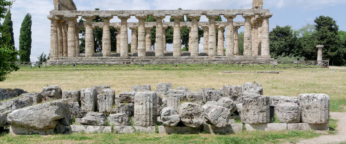 Italy, Paestum, Temple of Athena