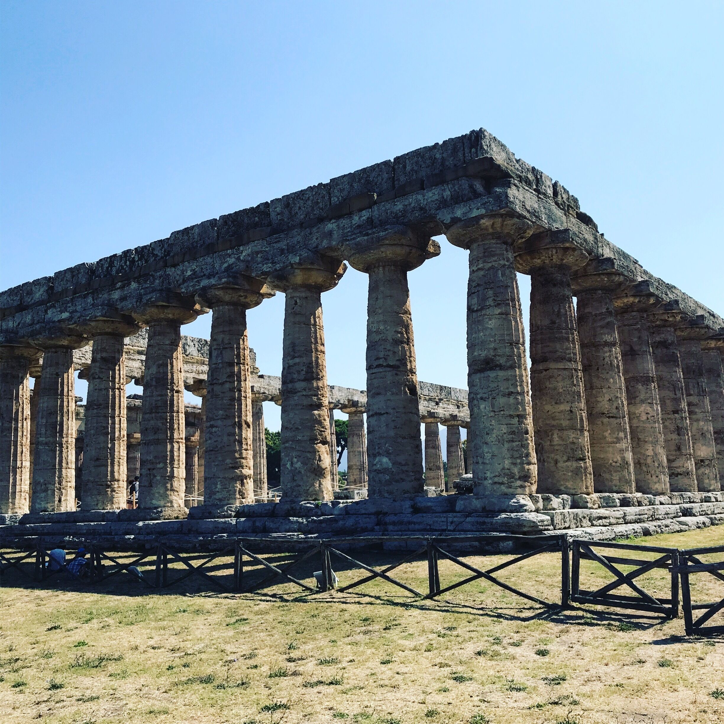 Paestum. Greek temple ruins in Italy.
