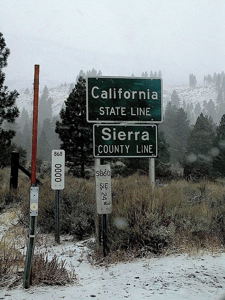 The California and the Sierra Nevada line situated at 0.00. 