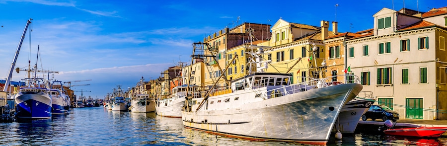 famous old town of chioggia in italy
