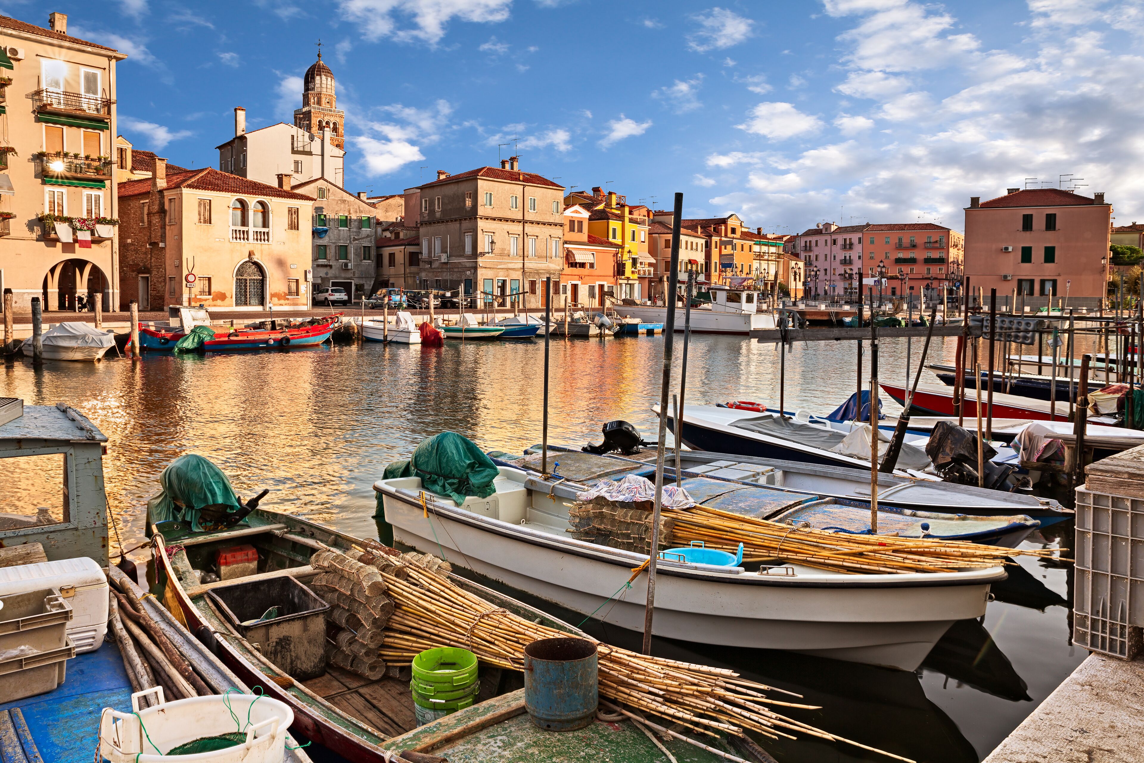 Chioggia, Venice, Italy: waterway in the old town