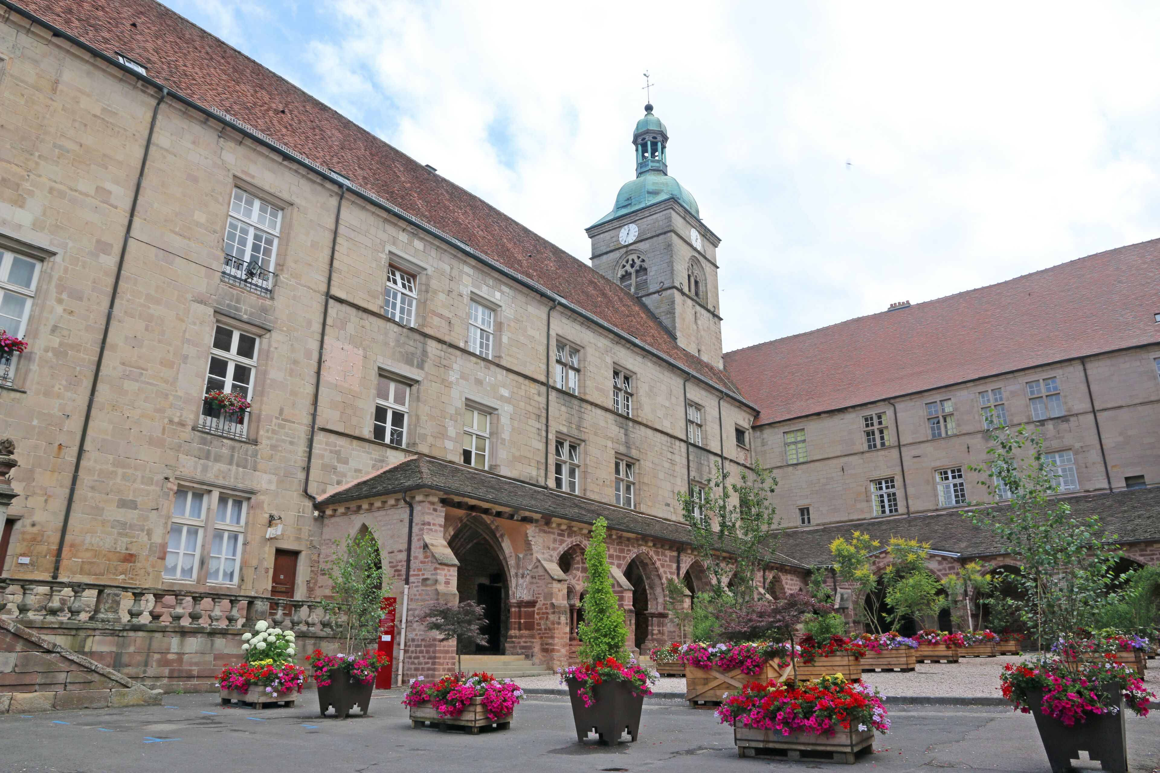 Abbey Saint Colomban in Luxeuil-les-Bains .	