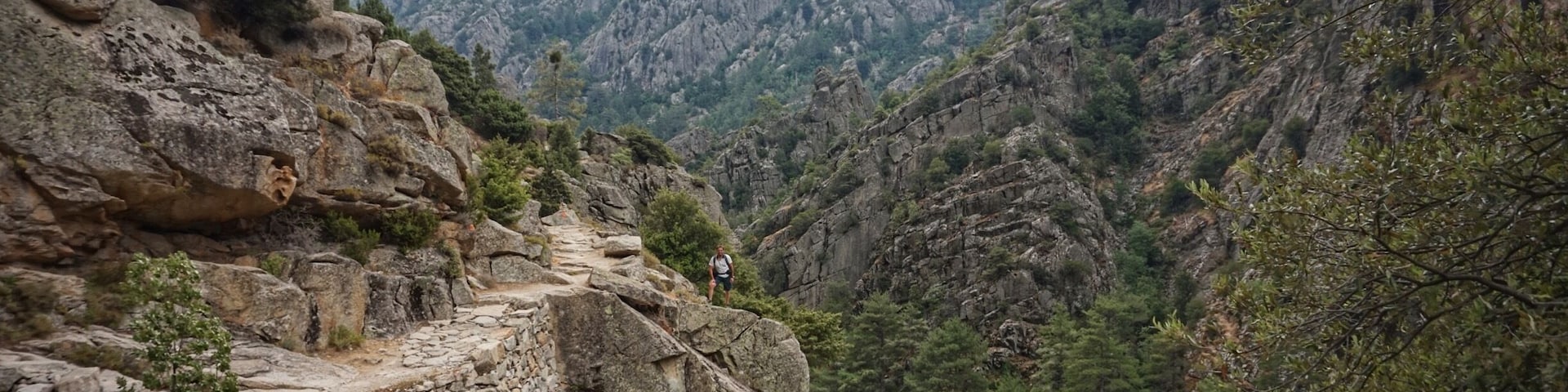 Can you spot my hubby on this awesome walk in Corsica ?
