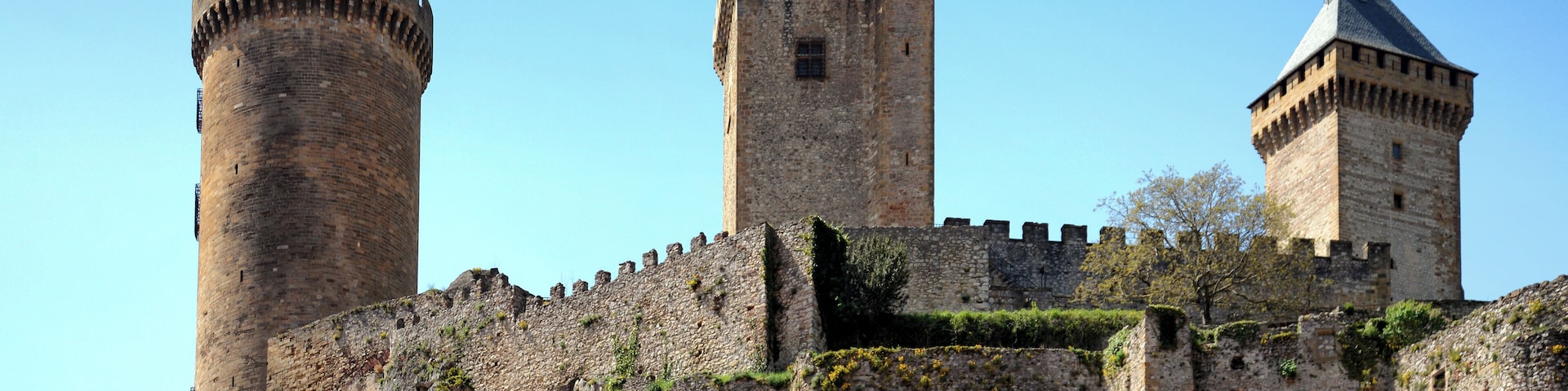Foix, Ariège (Midi-Pyrénées) - Vue Nord-est du château