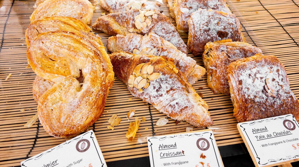 Orewa showing food and signage