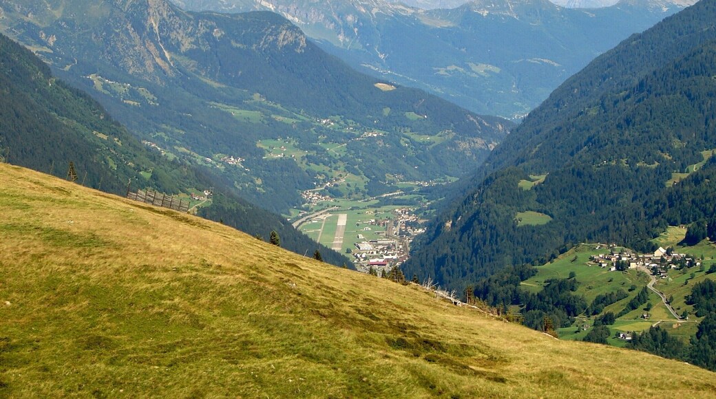 Looking down towards Ambri