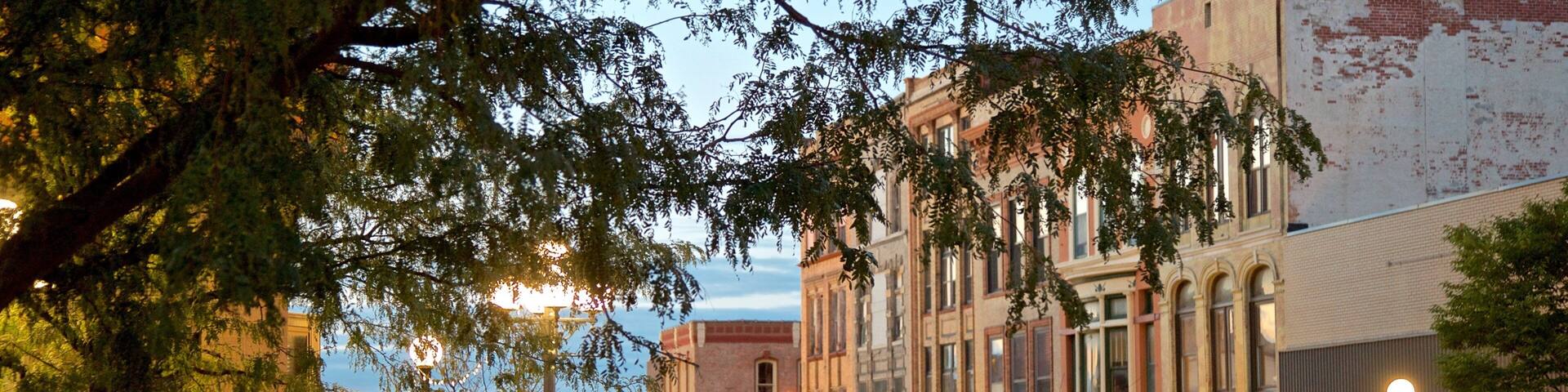 Bloomington featuring night scenes