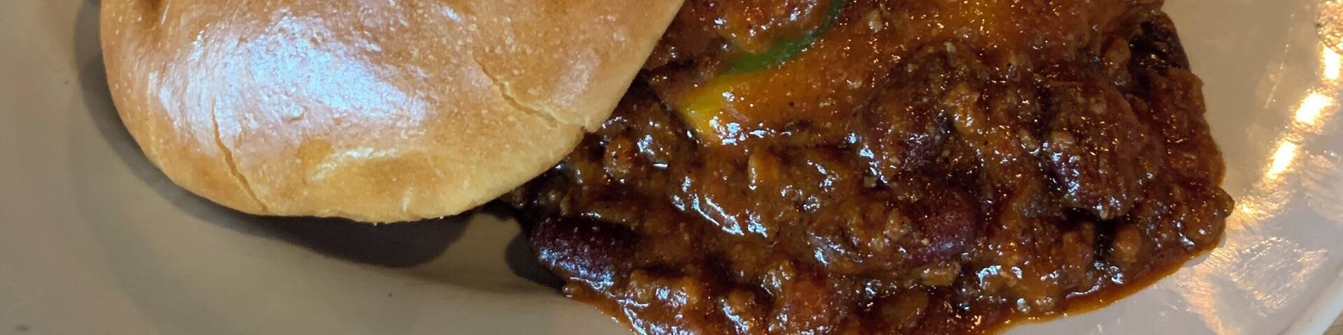Tasty Bison Chili Cheeseburger at Scotty’s.