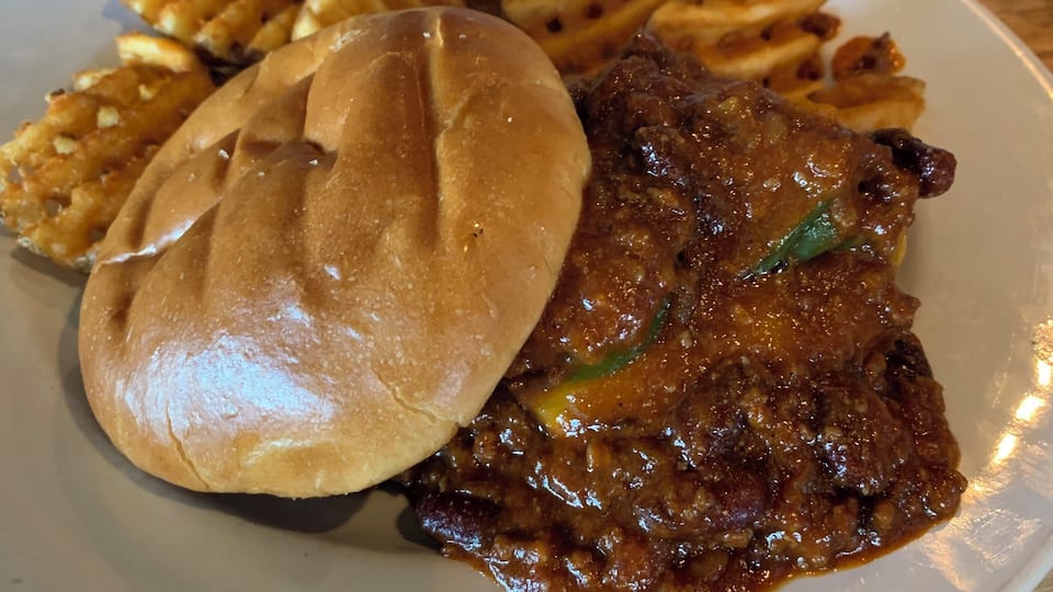 Tasty Bison Chili Cheeseburger at Scotty’s.