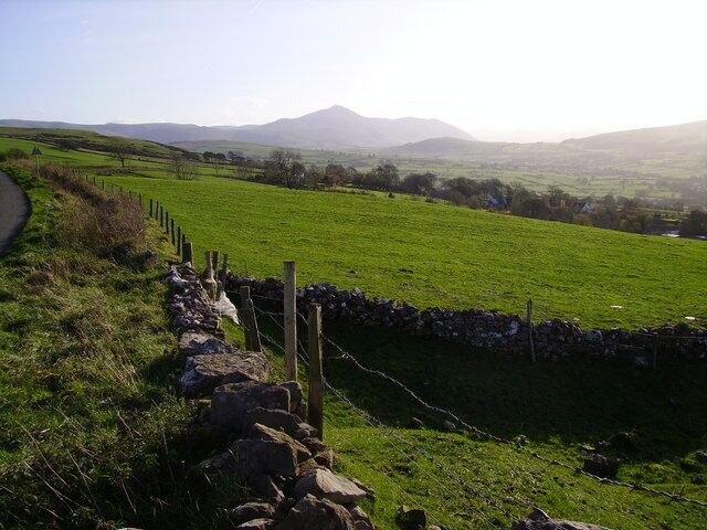 Catlands Hill A view towards Knott Great Calva and Skiddaw.
