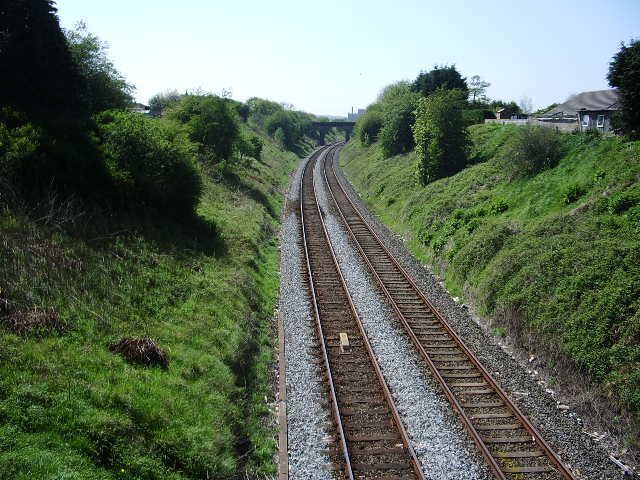 Railway Looking towards Workington from Harriston Road bridge