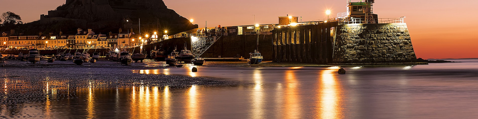 Mont Orgueil is a castle in Jersey that overlooks the harbour of Gorey. It is also called Gorey Castle by English-speakers, and lé Vièr Châté by Jèrriais-speakers