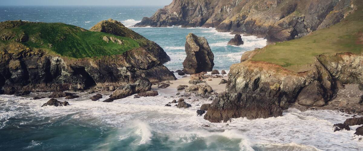 Kynance Cove Beach, Helston, United Kingdom
