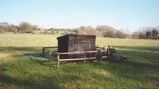 Fishing Hut by the river Derwent A bit basic inside but very welcome on a cold february day.