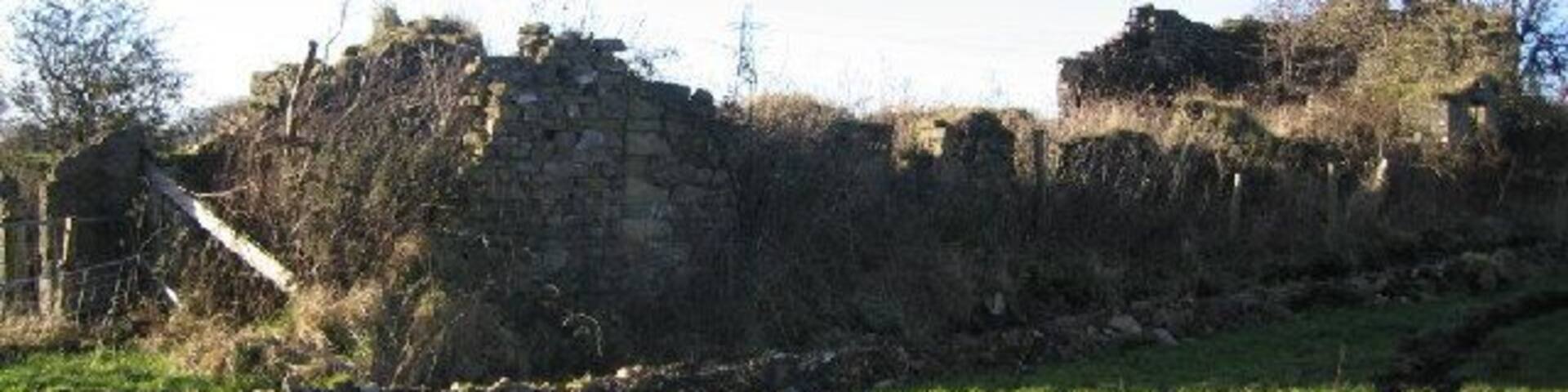 West Leys Farm. Ruins only here.