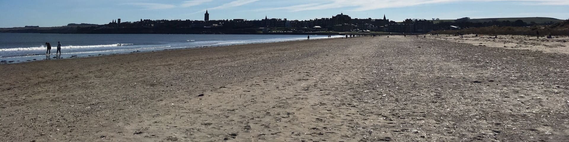 West Sands Beach in St Andrews. A lovely beach situated right next to the golf course. It also has free parking so you can park on the grass, have a walk on the beach and then come back to the grass for a picnic 😊