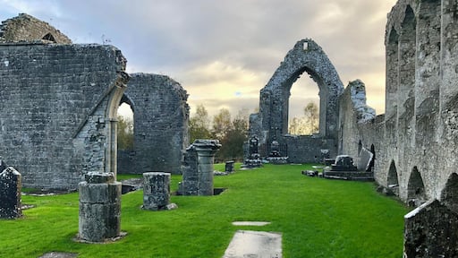 Backs onto local hotel.