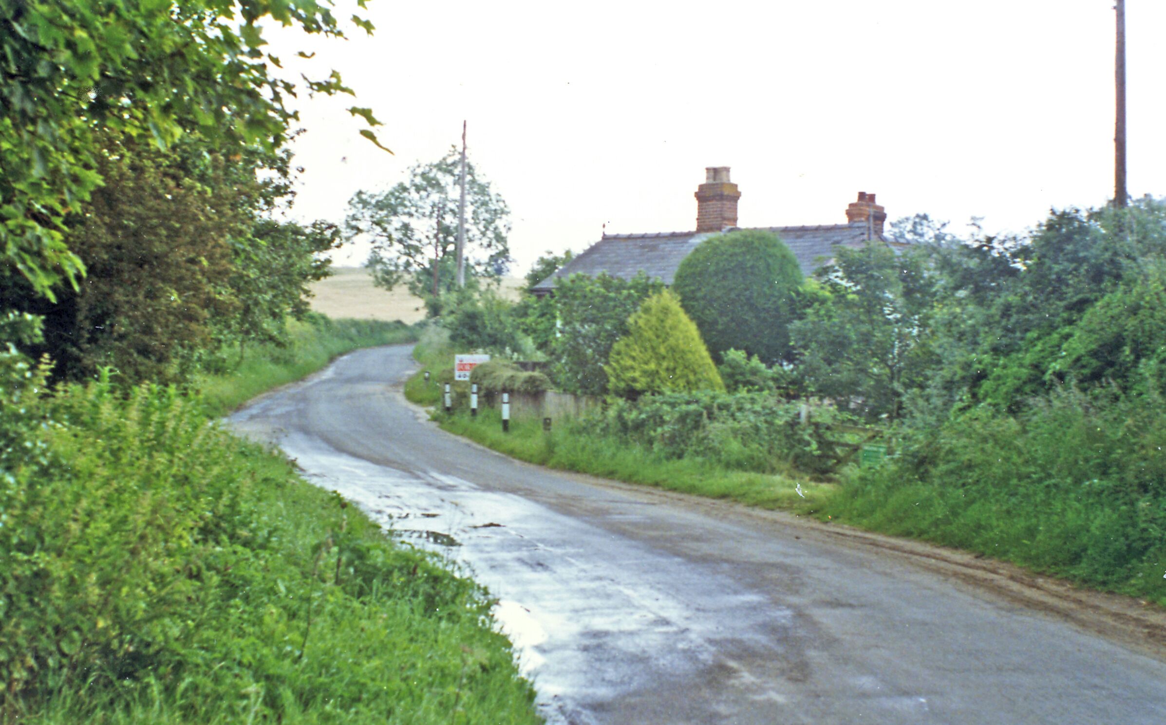 Approaching Honing station (remains), 1997. View NE on the A1151, Station Road, the station having been on the ex-M&GN 'main' line, Melton Constable - North Walsham - Yarmouth (Beach) section, all closed 2/3/59.