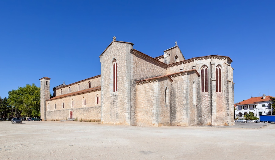 Santa Clara Church in the city of Santarem, Portugal. 13th century Mendicant Gothic Architecture.