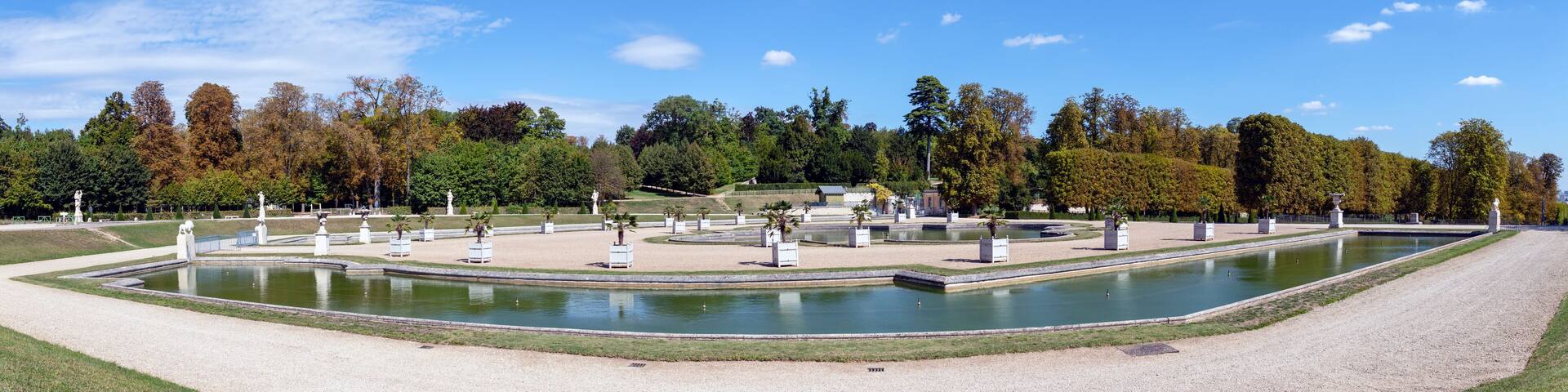 Parc de Saint-Cloud in summer near Paris - France.