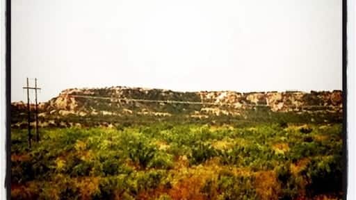 Couldn't get a really good pic, but there is an amazing view from this one little road in Post Texas. Pleasant surprise.