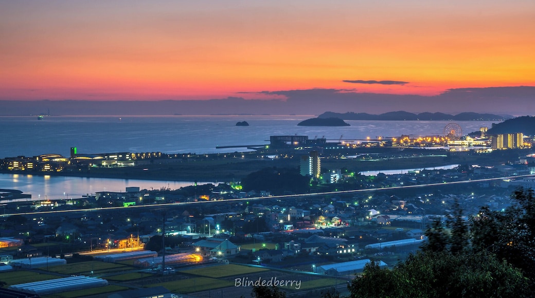 This was shot from the top of a hill nearby....