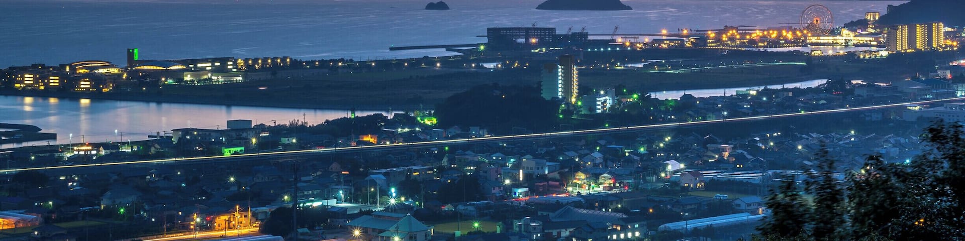 This was shot from the top of a hill nearby....