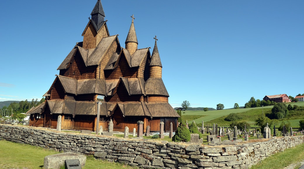 Heddal Stave Church, Norways largest stave church, Notodden municipality. Heddal,Norway