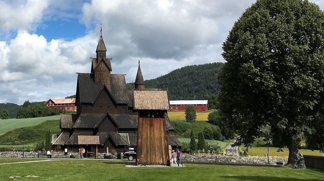 Beautiful restored Norwegian stave church.