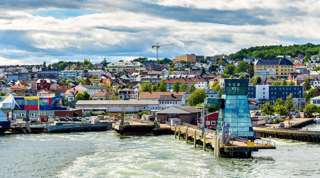 View of the ferry terminal at Horten - Norway