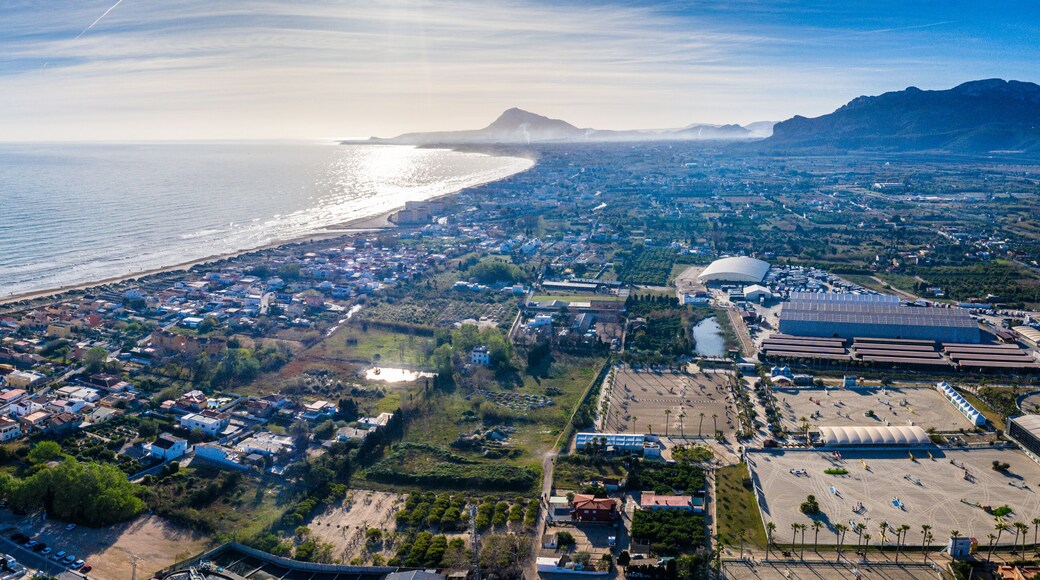 Oliva Nova, Denia beach. Aerial Panorama Photo. Valencia, Spain, Costa del Azahar Oliva