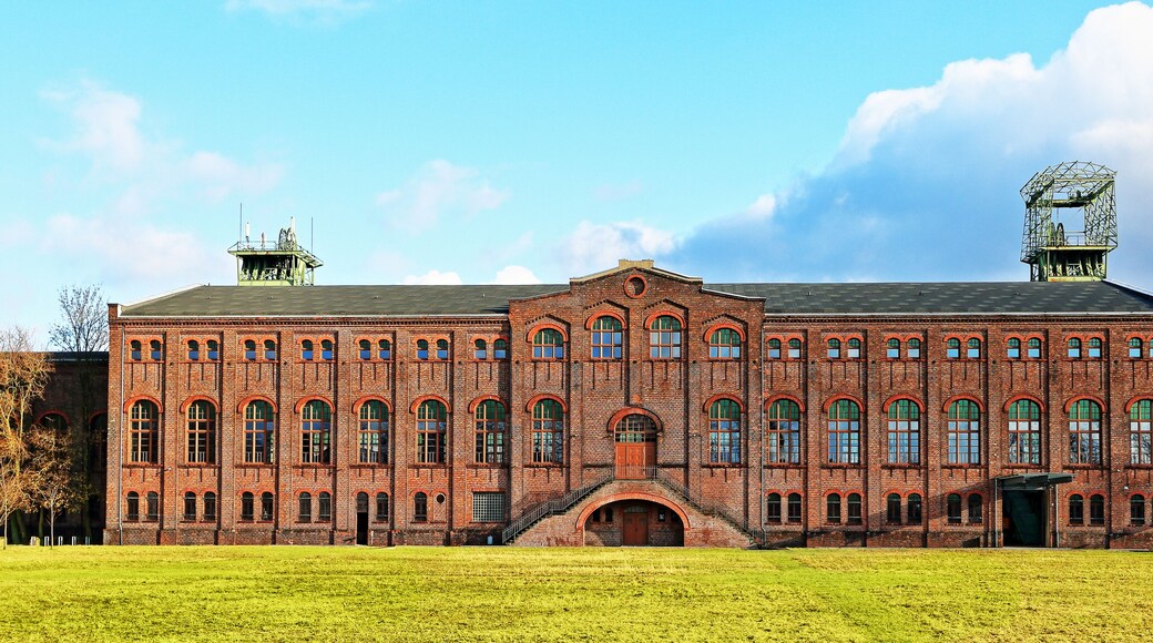 Maschinenhalle der ehemaligen Zeche Zweckel in Gladbeck, Ruhrgebiet, Deutschland