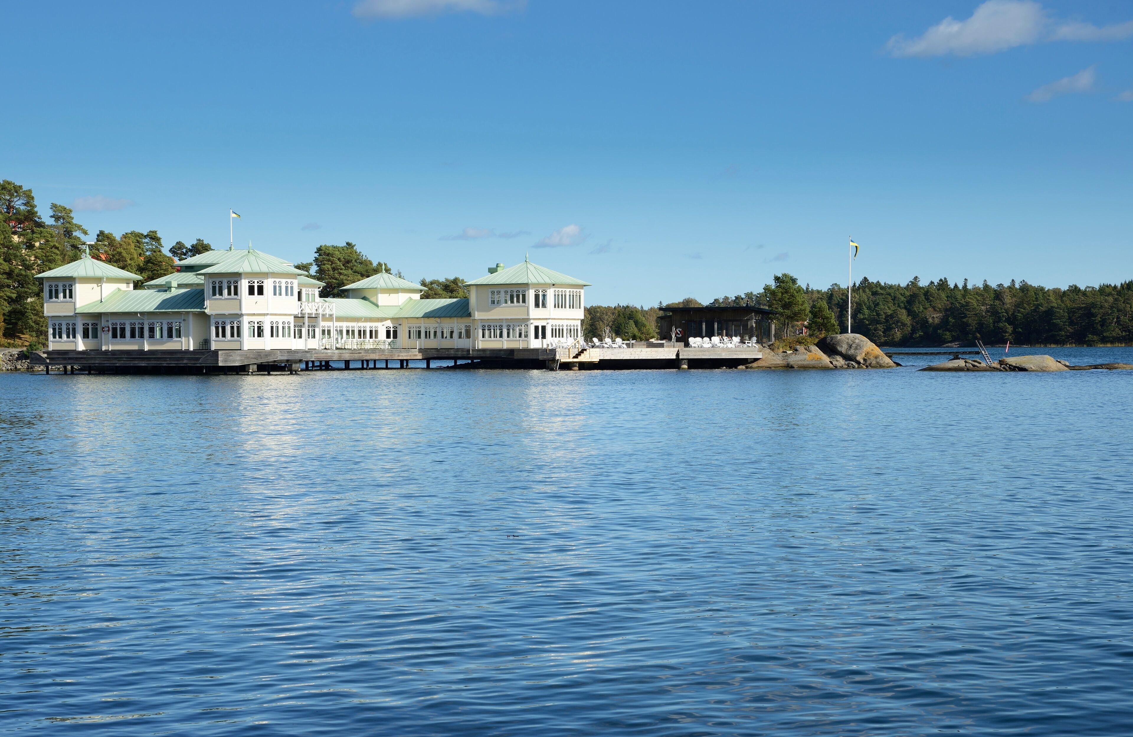 Nynäshamn Archipelago. Nynäshamn is located far south in Södertörn, 58 kilometers south of Stockholm.