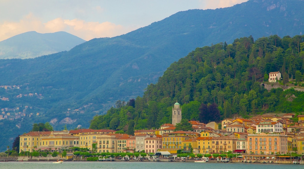 Bellagio showing a small town or village, a coastal town and mountains
