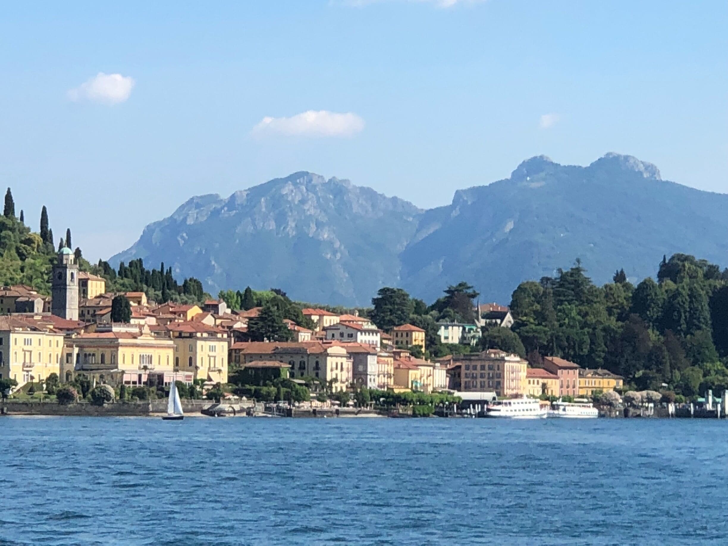 The mountain scene is amazing. Lake Como toooo touristic for my taste!