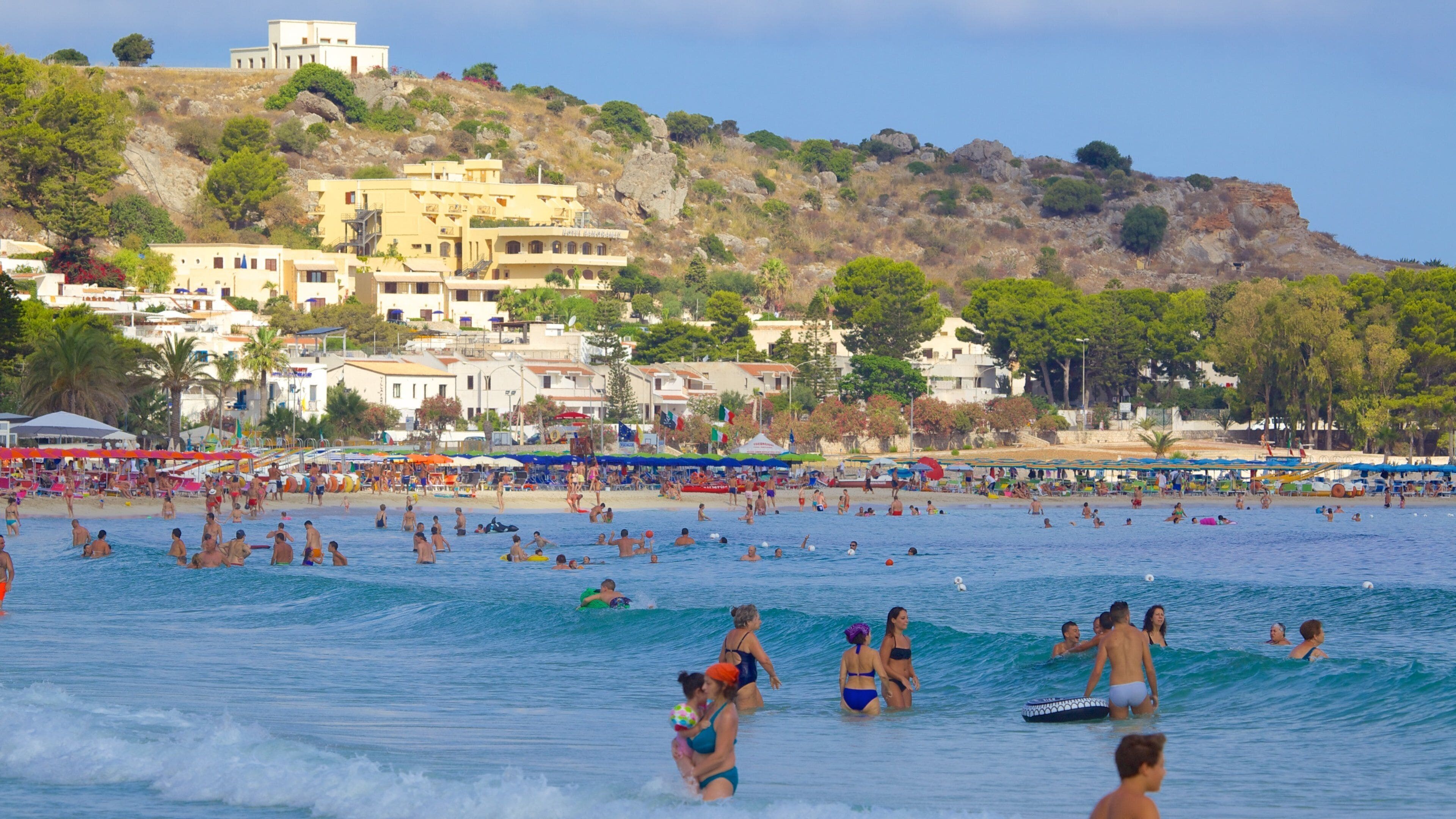 San Vito Lo Capo featuring swimming, a coastal town and general coastal views