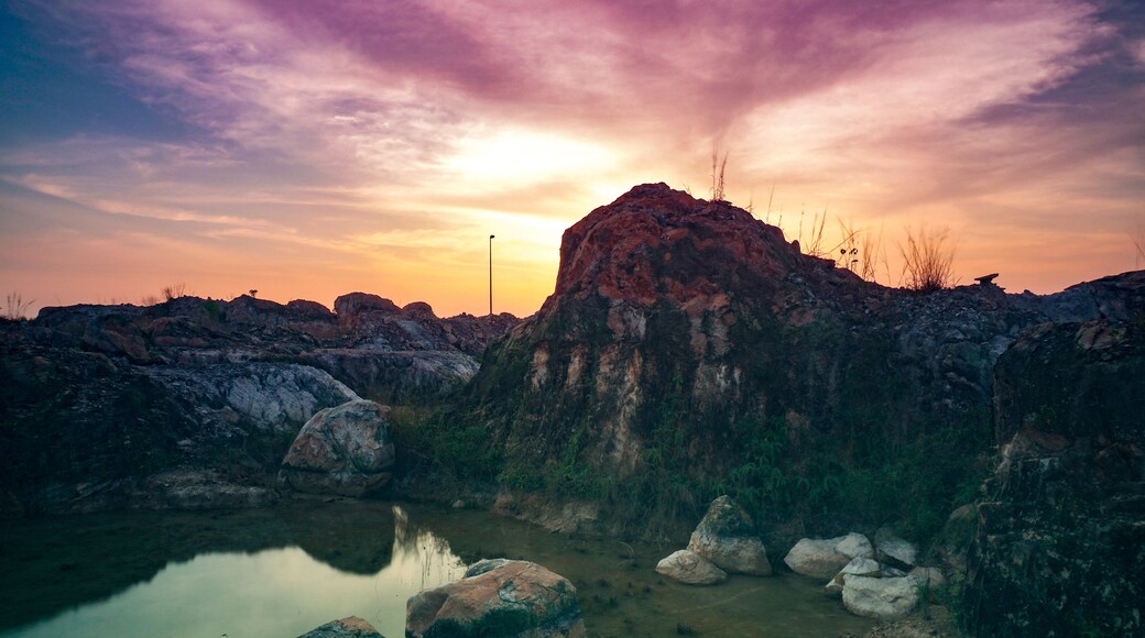 This picture was taken not far from the airport. You can see the airplane landing and taking off from a very very close distance.