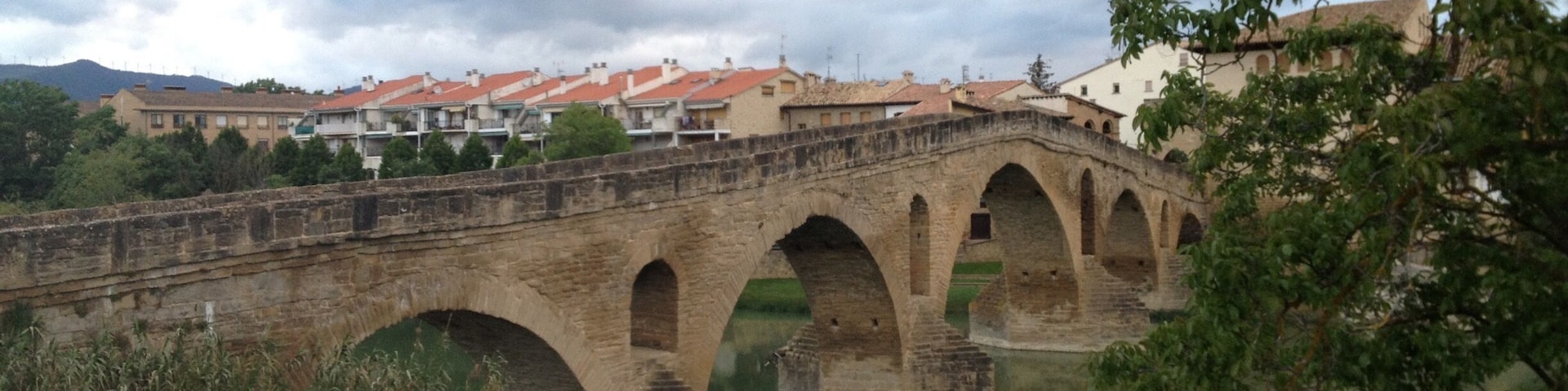 Puente la Reina! Spotted along the Camino de Santiago. Love these old bridges!