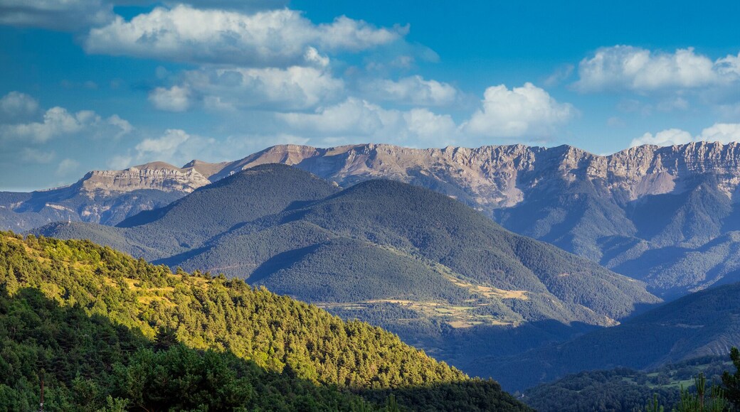 Summer landscape in La Cerdanya, Pyrenees mountain, Catalonia, Spain.
