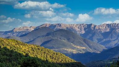 Summer landscape in La Cerdanya, Pyrenees mountain, Catalonia, Spain.