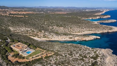 Cala Sequer and Cala Enganapastors, Manacor coast, Majorca, Balearic Islands, Spain