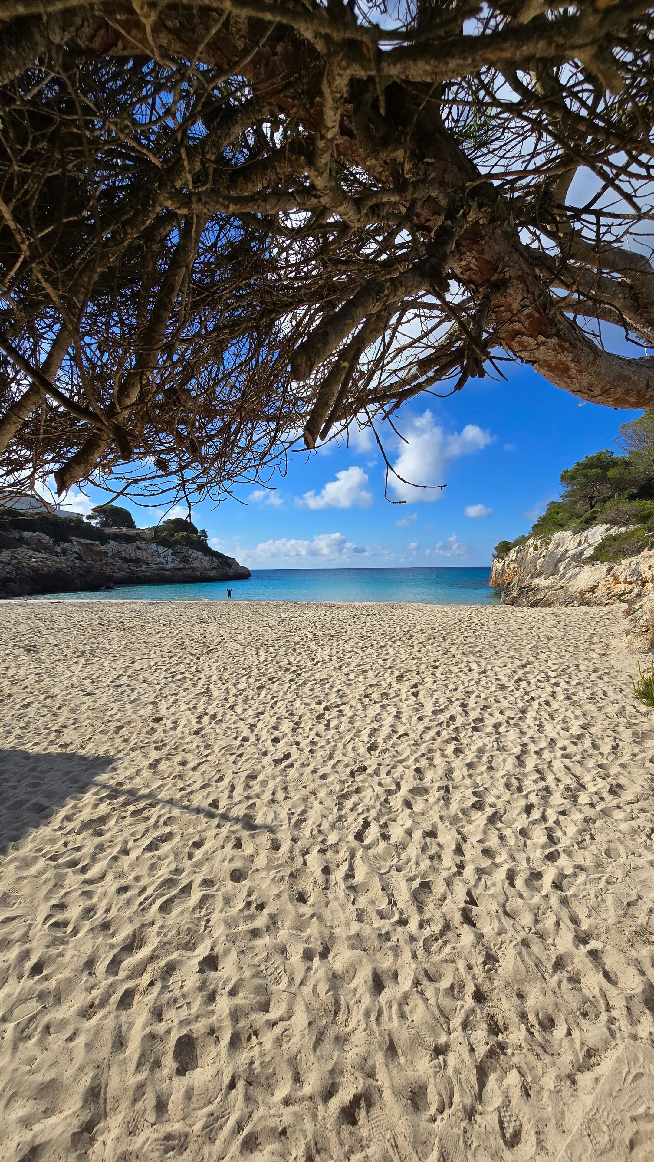 Cala Anguila Beach in Mallorca on a Sunny Day