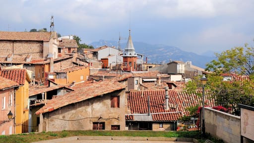 Rooftops of old town, Berga, Barcelona, Spain