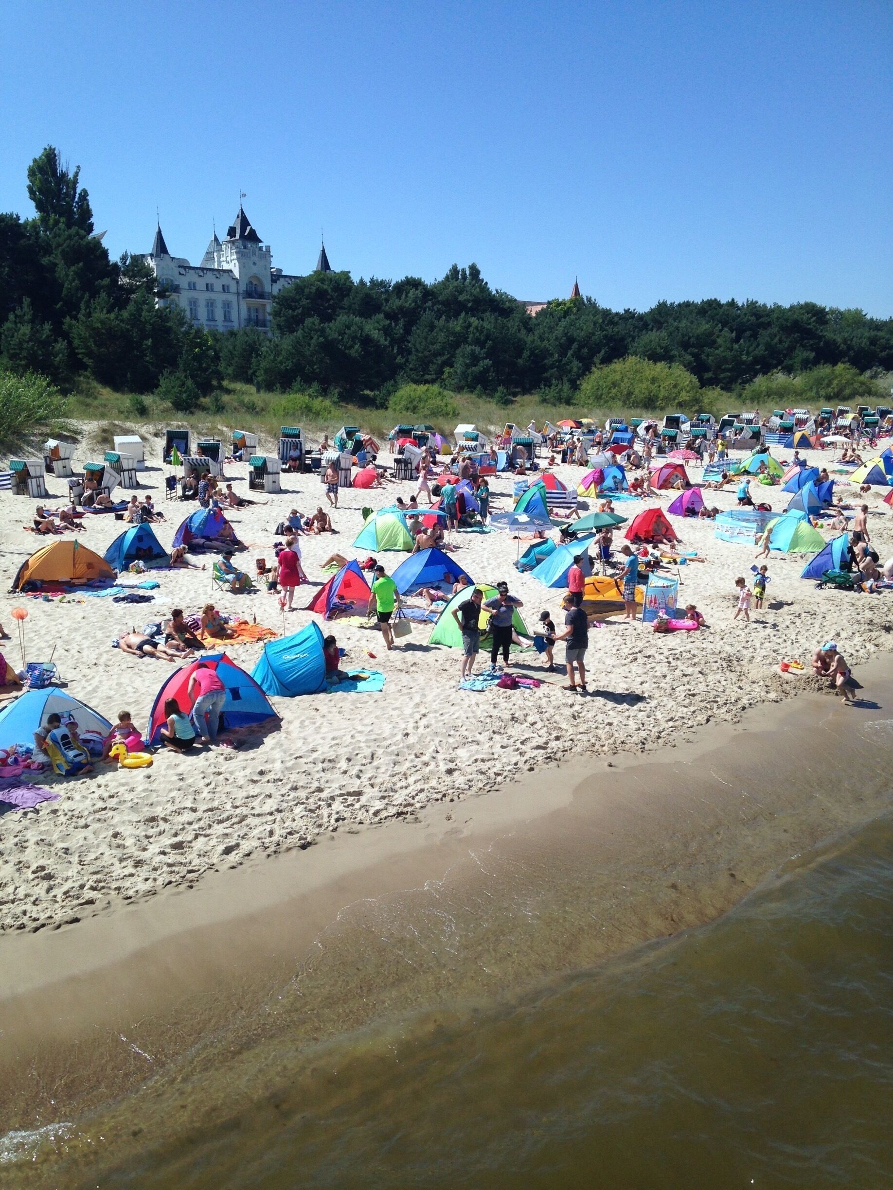 Beach life in Zinnowitz, island of Usedom, Baltic Sea 
#green
